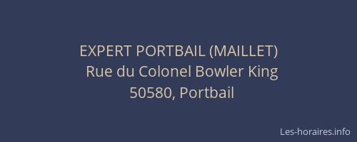 EXPERT PORTBAIL (MAILLET)