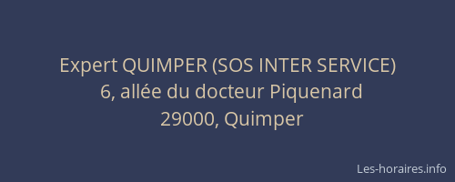 Expert QUIMPER (SOS INTER SERVICE)