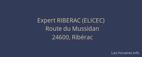 Expert RIBERAC (ELICEC)