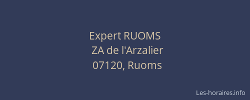 Expert RUOMS