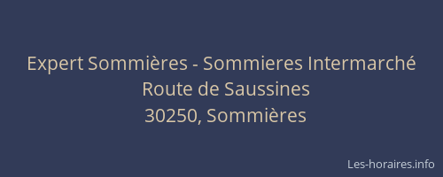 Expert Sommières - Sommieres Intermarché