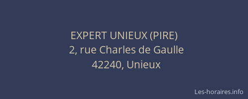 EXPERT UNIEUX (PIRE)