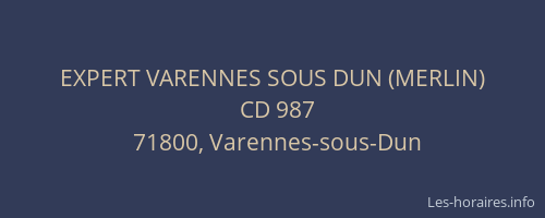 EXPERT VARENNES SOUS DUN (MERLIN)