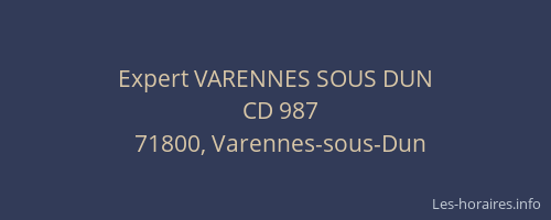 Expert VARENNES SOUS DUN
