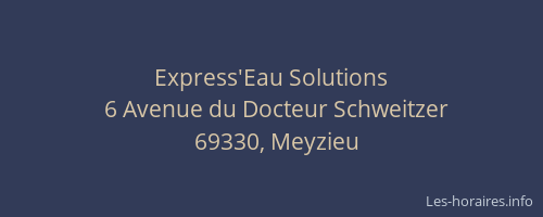 Express'Eau Solutions