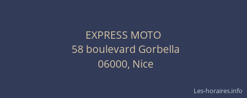 EXPRESS MOTO