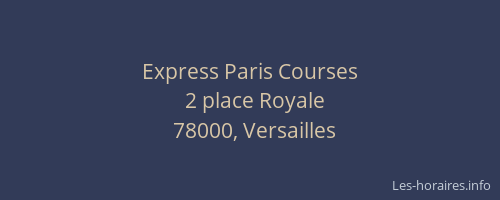 Express Paris Courses