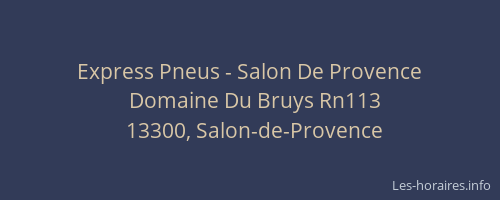 Express Pneus - Salon De Provence