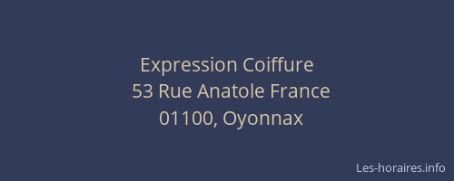 Expression Coiffure