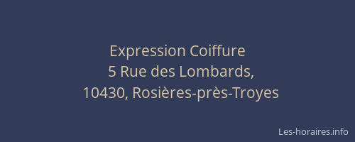 Expression Coiffure