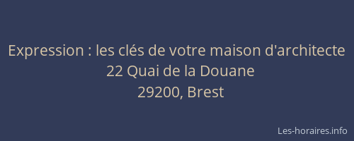 Expression : les clés de votre maison d'architecte