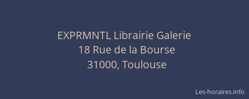 EXPRMNTL Librairie Galerie