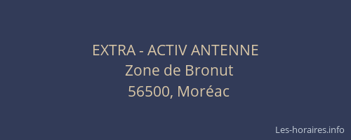 EXTRA - ACTIV ANTENNE