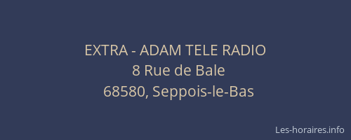 EXTRA - ADAM TELE RADIO