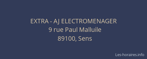 EXTRA - AJ ELECTROMENAGER