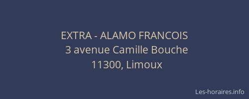 EXTRA - ALAMO FRANCOIS