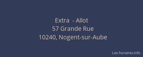 Extra  - Allot