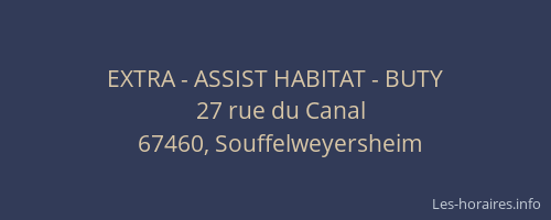 EXTRA - ASSIST HABITAT - BUTY