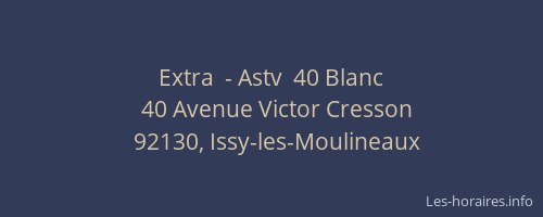 Extra  - Astv  40 Blanc