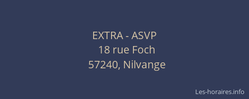 EXTRA - ASVP