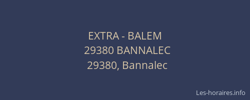 EXTRA - BALEM
