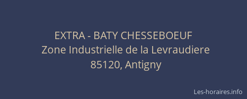 EXTRA - BATY CHESSEBOEUF