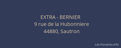 EXTRA - BERNIER