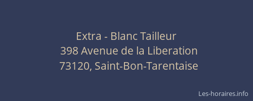 Extra - Blanc Tailleur