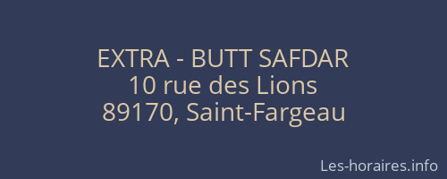EXTRA - BUTT SAFDAR
