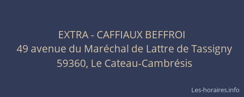 EXTRA - CAFFIAUX BEFFROI