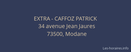 EXTRA - CAFFOZ PATRICK