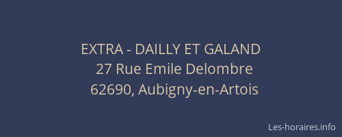 EXTRA - DAILLY ET GALAND