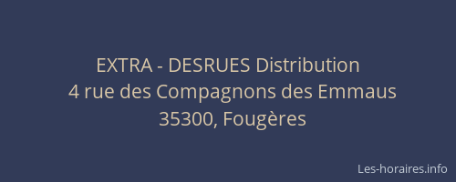 EXTRA - DESRUES Distribution