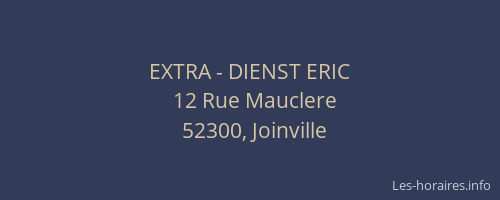 EXTRA - DIENST ERIC