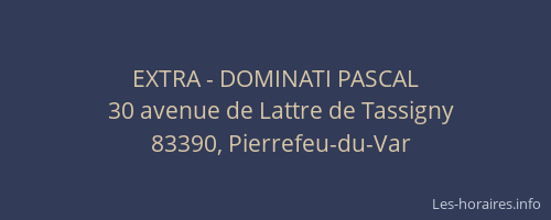 EXTRA - DOMINATI PASCAL