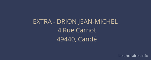 EXTRA - DRION JEAN-MICHEL