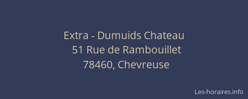 Extra - Dumuids Chateau