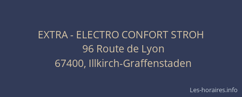 EXTRA - ELECTRO CONFORT STROH