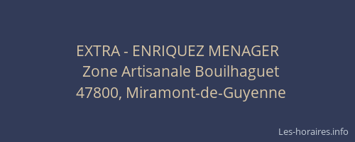 EXTRA - ENRIQUEZ MENAGER