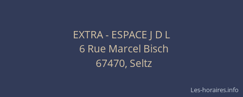 EXTRA - ESPACE J D L