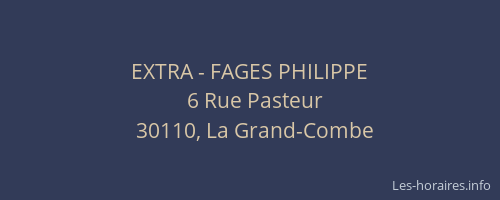EXTRA - FAGES PHILIPPE