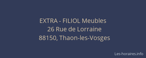 EXTRA - FILIOL Meubles