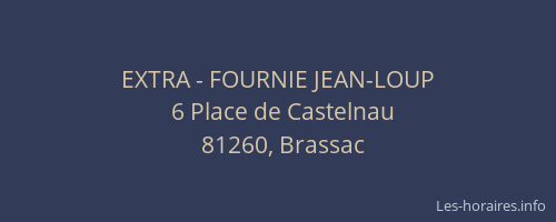 EXTRA - FOURNIE JEAN-LOUP