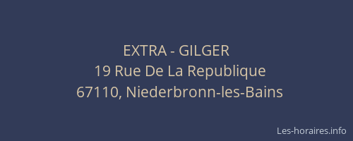 EXTRA - GILGER