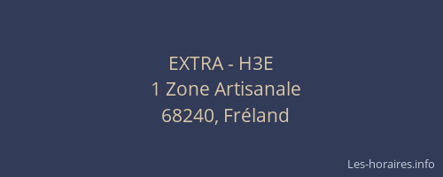 EXTRA - H3E