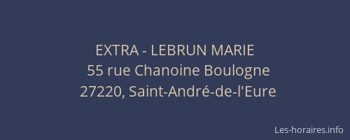 EXTRA - LEBRUN MARIE
