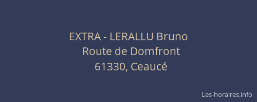 EXTRA - LERALLU Bruno