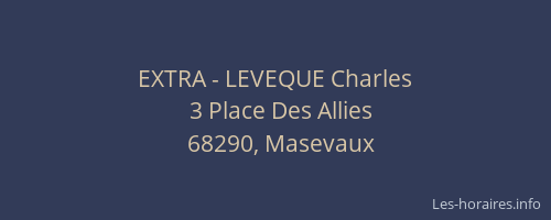 EXTRA - LEVEQUE Charles