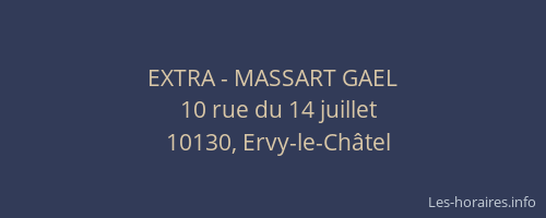 EXTRA - MASSART GAEL