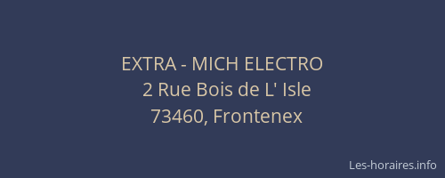 EXTRA - MICH ELECTRO